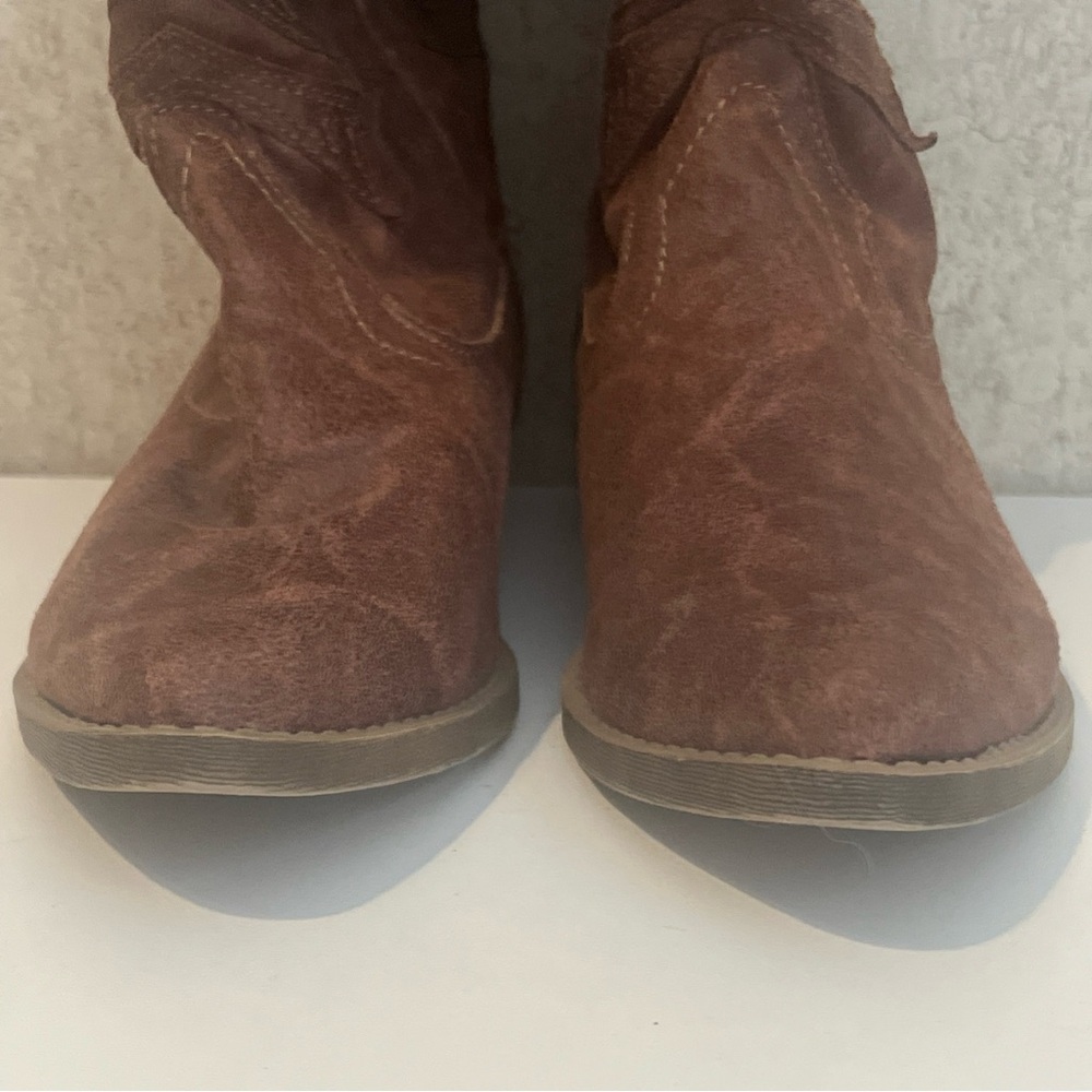 Rampage Cowboy Boots Brown Faux Vikki Women’s 7.5 New 328319 - Picture 2 of 9